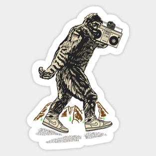 Stereo Bigfoot Funny / Hip Hop Jam Sticker